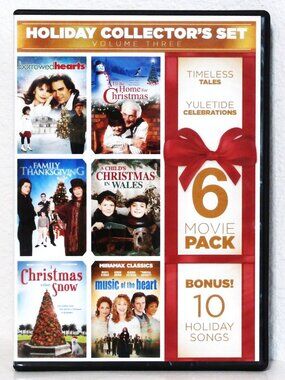6 HOLIDAY COLLECTOR'S DVD 2-Disc SET Plus Bonus Music MP3 Holiday Songs
